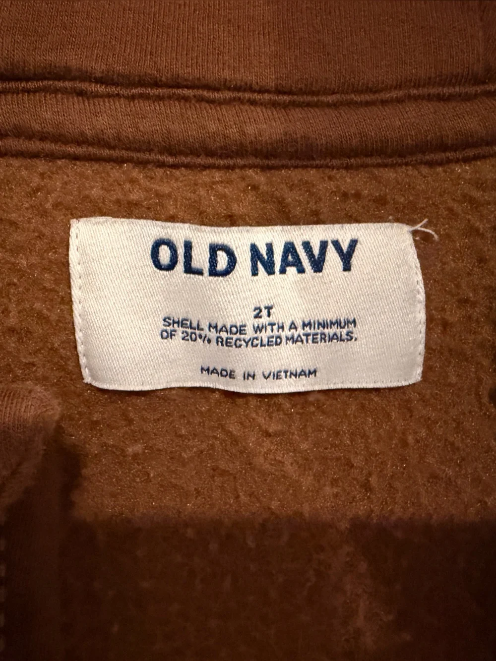 Old Navy Brown and Tan Sherpa Hooded Jacket